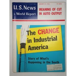 U.S. News & World Report 1956, January 27th The Change In Industrial America